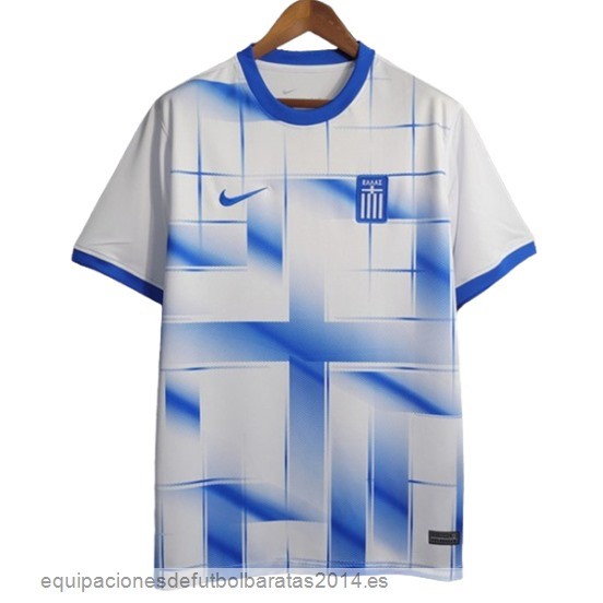 Nuevo Tailandia 1ª Camiseta Grecia 2023 Blanco Baratas